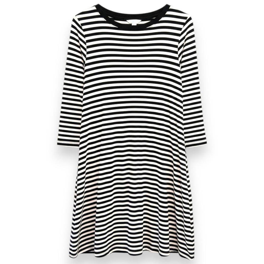 Time and Tru Striped T-Shirt Dress Women M 8-10 Parisian French Girl Casual